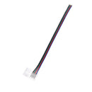 10Pcs 10mm 4 Pin one Connector With Cable for SMD LED 5050 RGB Strip Light JR