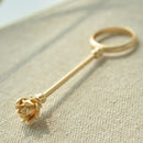2Pcs  17mm Cigarette Finger Ring Free Hand Lady Man Gift Golden