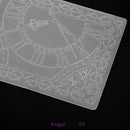1pc Clock Plastic Embossing Folder Template For Scrapbooking DIY Photo