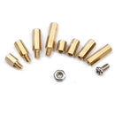 300Pcs M2 Copper Female/Male Spacing Screws Pillar Stand Off Hex Column Spa