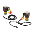 2 Pcs Djembe Pendant African Drum Jewelry Necklace for Children Gift C
