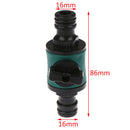 3/4'' 2 Way Garden Lawn Watering Hose Quick Connector with Shut Off Valve Bj