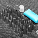 39pcs/set Piping Tips Stainless Steel Baking Pastry Tools Piping Bag Nozzles BX