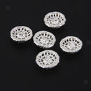 5pcs Crystal Clear Acrylic Sewing Shank Buttons for Clothing Craft DIY