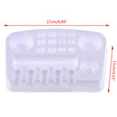 10 Pcs Plastic Palette Tray Pigment Palettes Cup Tattoo Ink Holder Accessori_