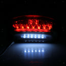 Universal 12V Motorcycle LED Rear Brake Tail Plate Light License Plate Light