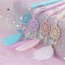 Dreamcatcher Gel Pen Creative Feather Pendant Neutral Pens for School Office 1pc