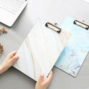 1 Pcs Cute A4 Marble Series Clipboard File Folder Stationary Board Hard Boa H5R5