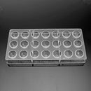 Clear Hard Chocolate Maker Polycarbonate DIY 21 Half Ball Candy Mold Mini M H8R1