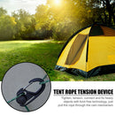 1 Pair Outdoor Tent Rope Carabiner Parachute Cord Fastener Camping Tool (S) A