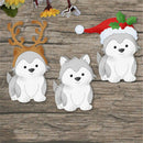 Christmas Dog Metal Cutting Dies Stencils Scrapbook Album Paper Card DIY Craft