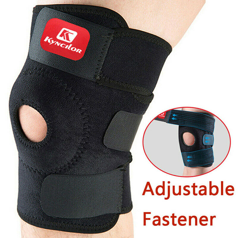 Knee Brace Open Patella Support Adjustable Elastic Sports Kneecap Protector Ew