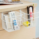 2Pcs Metal Storage Basket Kitchen Door Cabinet Drawer Back Hanger Bathroom