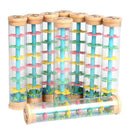 Rain Sound Tube Fun Puzzle Wooden Rain Sound Bar Colorful Rainbow Hourglass Rain