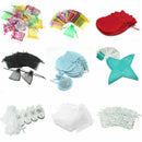 100 pcs Mixed Color Sheer Plain Organza Jewelry Wedding Gift Bag Pouch 7x9cm