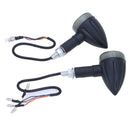 2pcs Universal Motorcycle LED Amber Lamp Rear Turn Signal Brake Lights