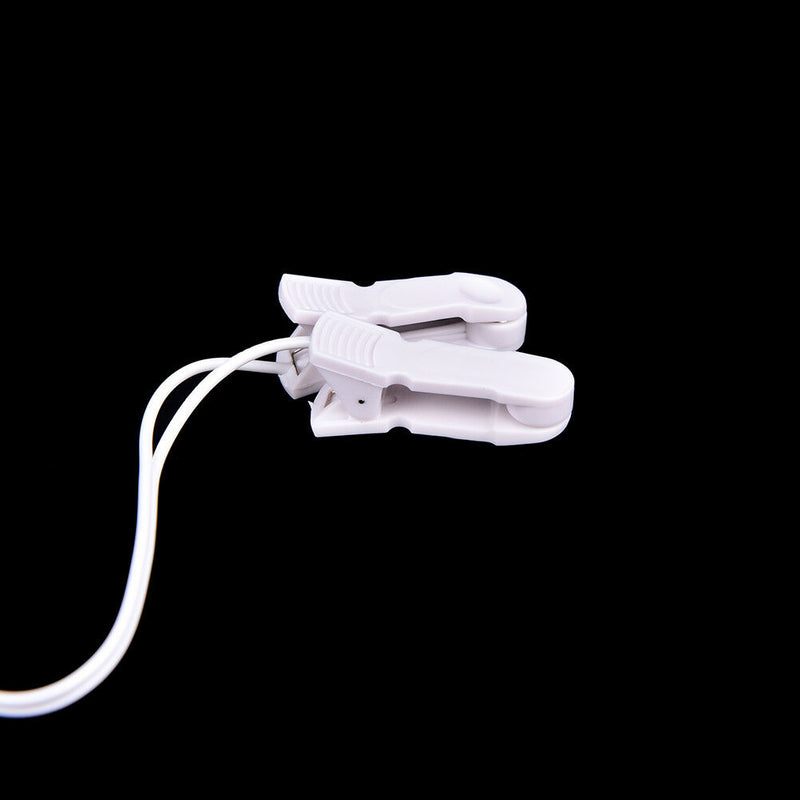Electrode Lead Wires with 2 Ear Clips for Tens Machine Massager 2.5m_shN`US