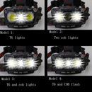 Camping Fishing LED Headlamp 4 Modes COB+XML T6 Headlight Head Lamp Torch