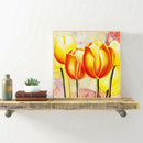 DIY Diamond Painting Kits Golden Flower Full Round Drill Handicraft (NX121)
