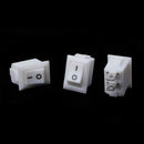 10X10x15mm 2 Pin SPST ON/OFF Soldering Terminal Boat Rocker Switch 3A AC 250V