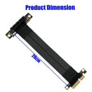 4X to 4X PCI-E Extension Cable 90Â° Ribbon Flexible Relocate Cable Adapter C
