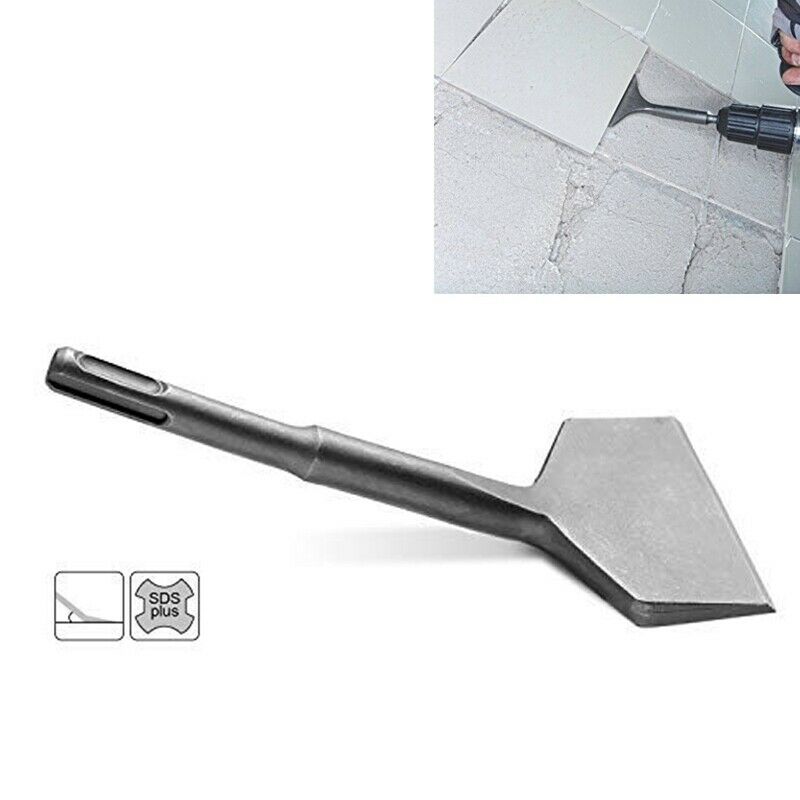 Sds Plus Shank 3-In Wide Electric Hammer Chisel Angled Heavy Duty Bent Tile V8H7