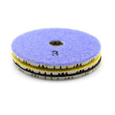 3 Pieces 100Mm Diamond Flexible Wet & Dry Polishing Pads 3 Step Floor Polis