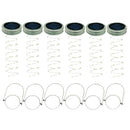 Solar Mason Jar Lid Lights, 6 Pack 20 Led String Fairy Star Firefly Jar Lid
