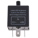 12V 24V 3-PIN Adjustable LED Flasher Relay Turn Signal Light Blinker Ew