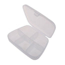 Transparent portable 5-part pill box