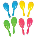 24 Neon Maracas,Bright And Colorful Party,New Year Party Noise Maker,4 Inch