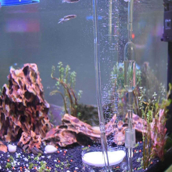 Aquarium CO2 Glass Bubble Counter For Fish Live Plant Planted Tank Nano M A8V7
