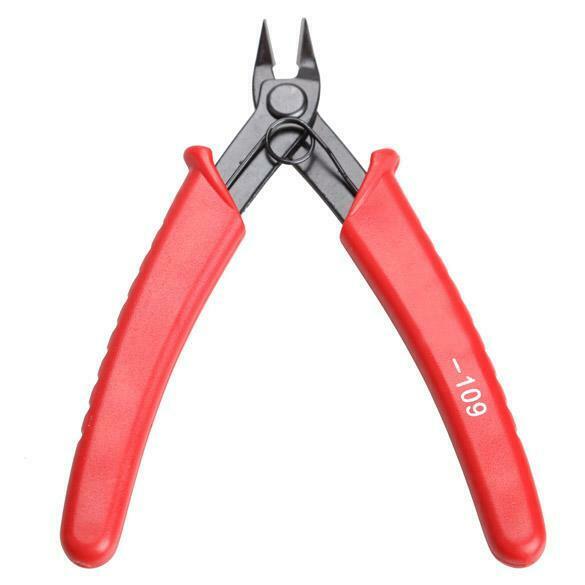 Mini 5 Inch Electrical Crimping Plier Snip Cutter Hand Tool Red Handle A