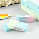 Durable Flexible Cube Cute Colored Pencil Drawing Rubber Erasers For School Kids