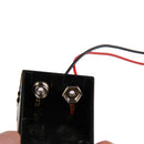 5x DC 9V Volt Battery Clip Holder Box Case Cover with Wire Lead ON OFF Switch