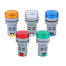 2x Round LED Digital Display Voltage Meter Ampermeter Monitor Indicator 60v-500v