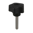 Screw on type star head Thumbscrew Locking screw Grip M6 x 30mm
