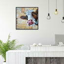 5D DIY Full Drill Diamond Painting Cow Cross Stitch Embroidery Mosaic Kit