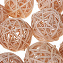 10 Pcs Natural Wicker Rattan Balls 5cm For DIY Vase Bowl Filler Displays