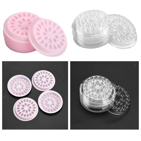 Almencla 20pcs Lashes Glue Gasket Tray False Eyelash