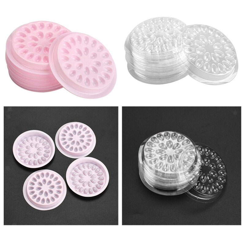 Almencla 20pcs Lashes Glue Gasket Tray False Eyelash