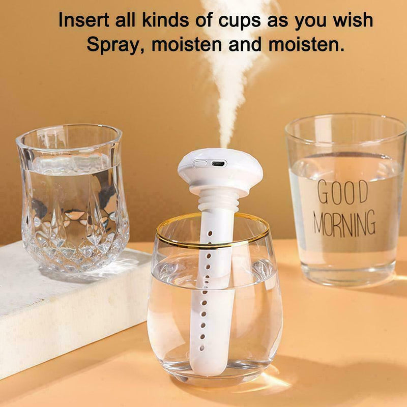 White USB Purified Air Mini Humidifier Portable Car Sprayer Portable N9R6