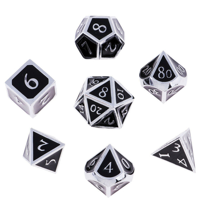1 Set of 7 Dice D4 D6 D8 D10 D12 D20 16mm Polyhedral Dice for D&D Role Games