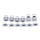 6Pcs Fastener Toggle Latch Catch Chest Case Suitcase Boxes Chests Trunk Loc