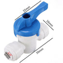 1/4'' Inline Ball Valve Quick Connect Shut Off for RO Water Reverse Osmosis  JR