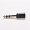 2X 6.5mm 1/4 Male to 3.5mm 1/8 Female Stereo Audio Mic Plug Adapter Jack caesES