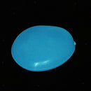 Bag of 100pcs Man-made Glow in Dark Pebbles Stone f/ Garden Walkway Sky Blue