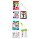 Number &Math Flashcards Preschool Education w/Wipe-clean Pen for Parents