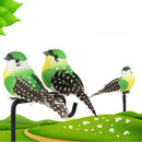 12 Pieces Feather And Foam Birds Home Artificial