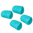 4pcs New Soft Silicone Guitar Thumb Finger Picks Protector Fingertips (Ligh W7P5